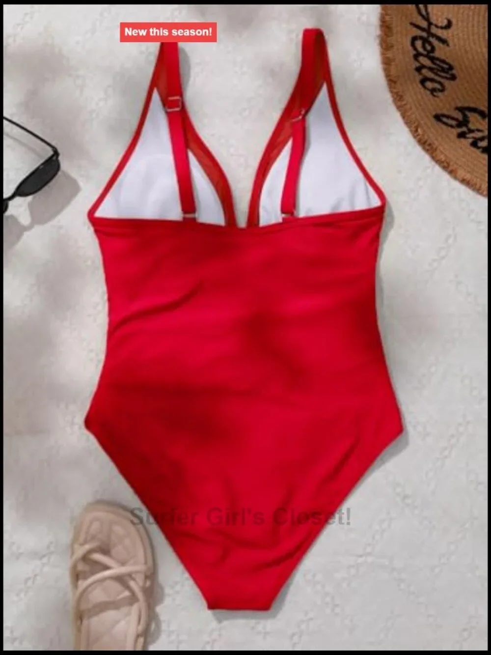 Plus Size Mesh Tummy Control One Piece Swimsuit with Removable Padded Bralette